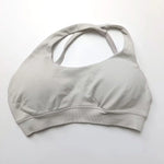 NCLAGEN Asymmetric Sports Bra High Support Backless Gym Top Women Halter Fitness Running Workout Clothes Sexy Seamless Underwear