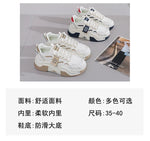 Women Platform Sneakers Autumn Trend Casual Flats Female Fashion Lace Up Thick Soled Comfortable Increase Vulcanized Shoes2024