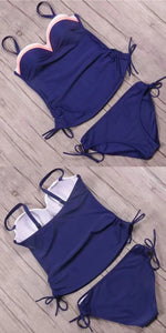 Summer Two Pieces Swimsuits Woman Push Up Swimwear Female Tankini Sets Beachwear Brazilian Bathing Suit Sports Women Bathers