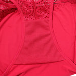 Beauwear Half Transparent Lace Underwear for Women Solid Color Panties Unlined Lingerie