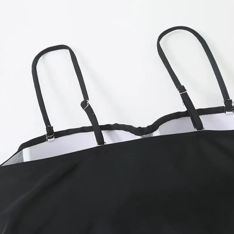 Black Push Up Swimsuit One Piece Swimwear Women Cut Out Trikini Swimming Suit Brazilian Monokini Bodysuit Beach Bathing Suit