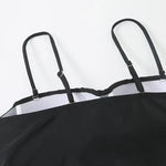 Black Push Up Swimsuit One Piece Swimwear Women Cut Out Trikini Swimming Suit Brazilian Monokini Bodysuit Beach Bathing Suit