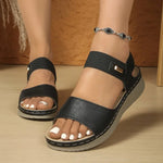 Women's Summer Wedge Sandals 2026 New Fashion Comfortable Beach Ladies Light Casual Thick Soled Sandals for Women