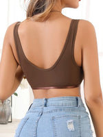 3Pcs/Set Summer Solid Wireless Women's Bra Bralette Front Clasp Push up Bra Comfort Unpadded Bras