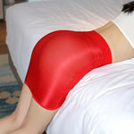 Women's Half Skirt Solid Color Temperament High Waist Slim Spicy Short Skirt Sexy Costume Transparent Mini Skirt