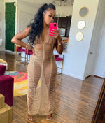 DEKA Sexy Women V Neck Hollow Cover Up Beach Dress Bathing Suit For Beach Swimwear Sleeveless Backless Swimsuit Crochet Cover Up