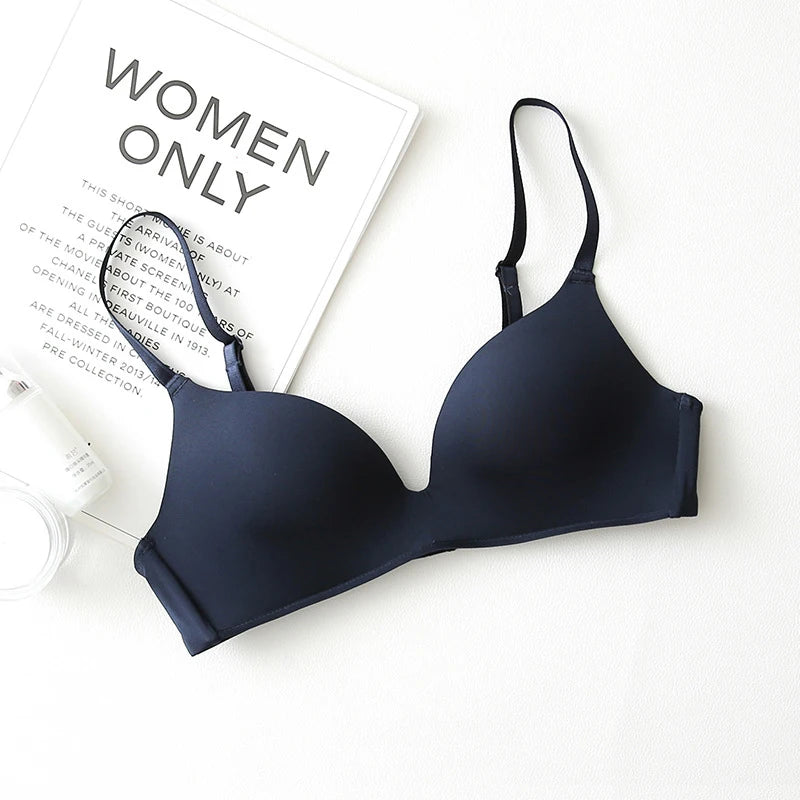 Seamless Bras for Women Push Up Bras No Wire Brassiere A B Cup Underwear Sexy Bralette Three Quarters(3/4 Cup)Lingerie
