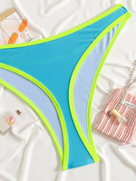 sexy patchwork mini bikinis sets two pieces swimsuit thong swimsuit Swimwear Biquini conjunto de bikini tankini beachwear
