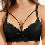 Beauwear Strapy 3/4 Molded Cup Bras for women Floral lace bras cup B with Wire-7004