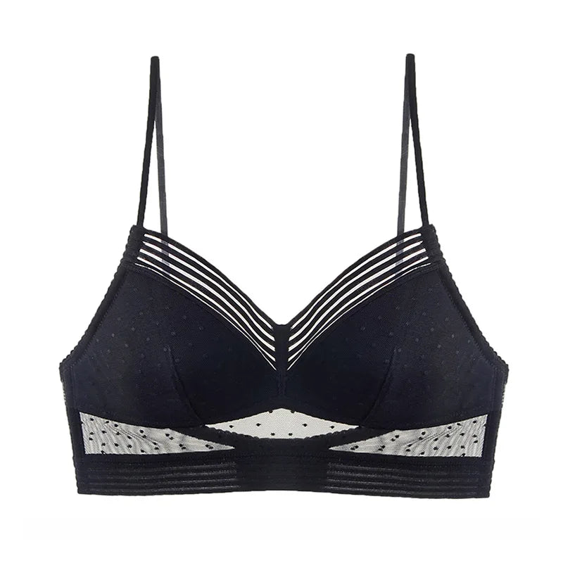 Sexy Backless Bra U-Shaped Beautiful Back Sling Underwear for Women Thin Section Seamless Brassiere Small Chest Gathered Bras