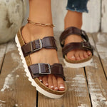 and Slippers 2026 Spring and Summer New Metal Buckle Beach Shoes for Women