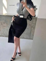 Korean Pure Desire Style Sexy OL High Waist Back Slit Mid Length Skirt Belt School Girl Uniform Fashion Women Mini Skirts UJR8