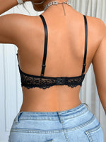 Fashion French Eyelash Lace Hollow-Out Women's Sexy Bra Unlined Underwire Push-Up Bra Lingerier
