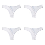 4Pcs/Set Cotton Panties Women Breathable Briefs Soild Underwear Female Underpants Low Waist Brazilian Panty Sexy Lingerie M-XL