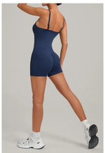 Womens Two Way Wear Bodysuit Sleeveless Yoga Stretch One Piece Romper Sexy Fitness Side Pockets Sportwears Bodysuit