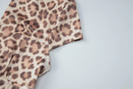 FDYOUI 2026 Summer Hollow Out Backless T-shirts Women's Sexy Short Sleeve Leopard Print Tee Shirt Lady Slim Crop Tops Streetwear