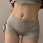 Women's Boyshort Panties Full Coverage Cotton Boxer Briefs Seamless Stretch Underwear Panties for Daily Wear