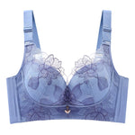 Women's Push up Bras Adjustable New Wireless Bras Women Flower embroidery Bra Underwear Large Size 36-52 CDE Cup Underwear Women