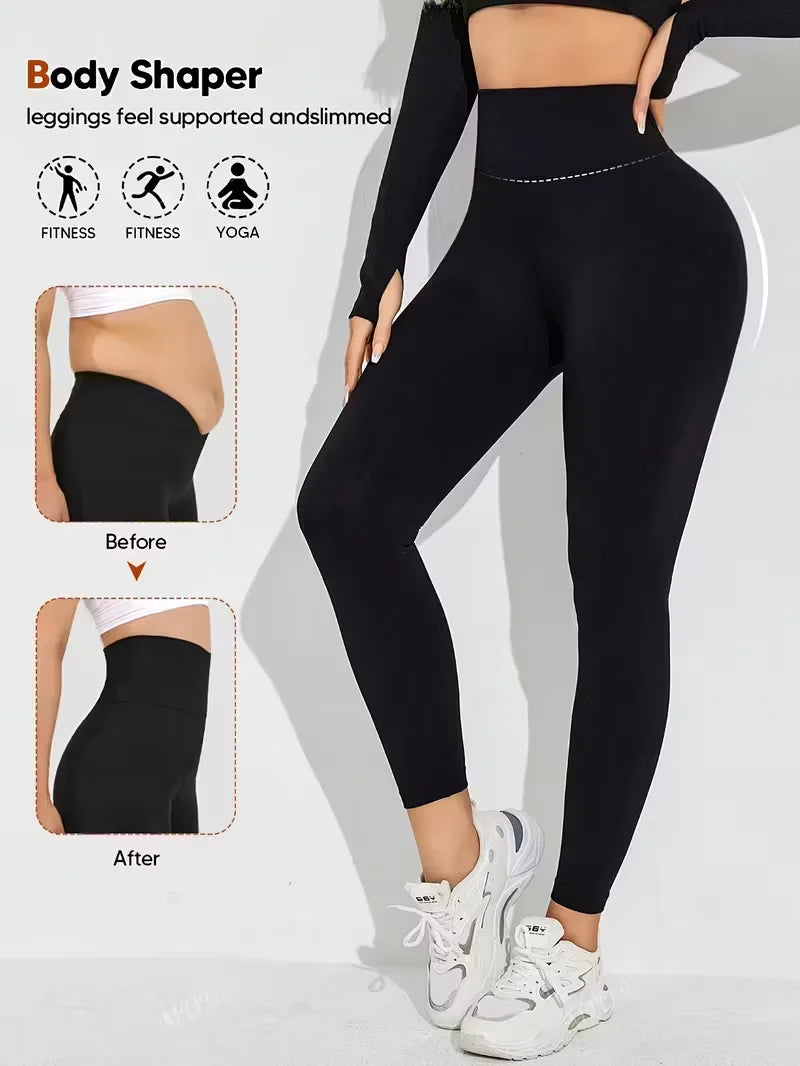 Womens High Waisted Sport Pants Soft Butt Lifting Stretch Leggings Casual Bottoms For Gym Yoga Running Outdoor Exercise clothing