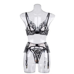 Toucheart Sexy Lingerie Set Mesh Lace Patchwork Sexy Underwear with Ring Waist Seal Women's Underwear Exotic Style Sexy Suit New