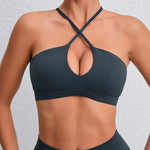 Hearuisavy Summer Gym Top Women Training Yoga Clothes Stretch Sports Underwear Fitness Workout Cross Yoga Bra Sexy Sports Bra