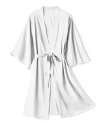 Kimono Bathrobe Gown Female Robe Set Satin Sleepwear Casual Nightgown Bridal Wedding Gift Sexy Nightwear Intimate Lingerie