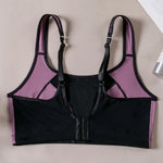 Women Sports Bra Sheer Mesh Patchwork Racerback Yoga Bra Breathable Quick Dry Workout Crop Top Gym Running Fitness Underwear