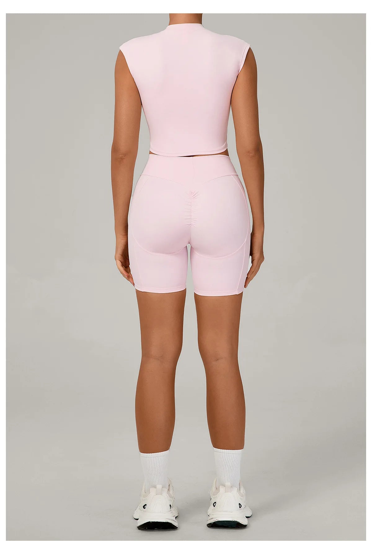 Naked Yoga Sets Women Quick Drying Slim Sports Shirt Fitness Suit Outdoors Sport High Waist Shorts Tight Running Workout Clothes