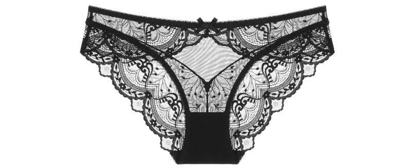 MOYISU Pure Desire Lace Bra Set Women Sexy Anti-Sag Push Up Bralette Sheer Underwear for Big/Small Chest Comfort Support