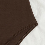 Sexy Women One Piece Swimsuit Female Swimwear 2025 Oval One Shoulder Monokini Swimming Suit Beachwear Bathing Suit Biquini Brown