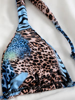 2025 Brazilian Thong Bikinis Strappy Swimsuit Women Sexy Printed Swimwear Female Bathers Swimming Bathing Swimming Swim Suit
