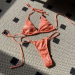 Shiny Bikini Set 2025 Women Luxury Bling Purple Neon Green Push Up Micro Swimsuit Summer Bathing Suit Thong Swimwear Biquini