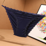 2023 Sexy Women's Panties Breathable Cotton Underwear Sweet Lace Lingerie Cute Female Briefs Comfort Striped Underpants Hot Sale