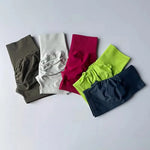 Women's High Waist Sports Shorts Peach Hip Lifting Waist Tightening Slimming Running Training Fitness Clothing