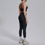 Women's Yoga Set Sports Fitness Running Beautiful Back Slim Fit Bra Hip-lifting High Waist Pants Workout Training Gym Suits