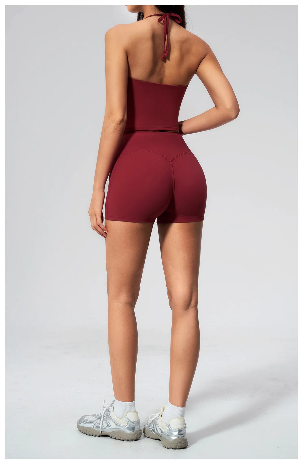 Quick Drying 2 Pcs Yoga Sets Women V Neck Slimming Sports Tank Top High Waist Shorts Fitness Suit Outwear Gym Running Tracksuits