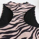 Zebra Print One Piece Swimsuit Woman High Neck Bodysuit Zipper Swimwear Beach Wear Leopard 2024 Bathing Suits Holiday Summer