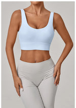 High Strength Yoga Bra Breathable Sports Bra Anti-Sweat Fitness Top Women Shockproof Crop Top Push Up Sport Bra Gym Workout Top