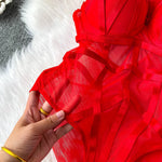 MOYISU Sexy Instagram Viral Bodysuit Women Pure & Sexy Sheer Mesh Halter Push Up Pads Summer Lingerie Euro Style Hot Sale SG