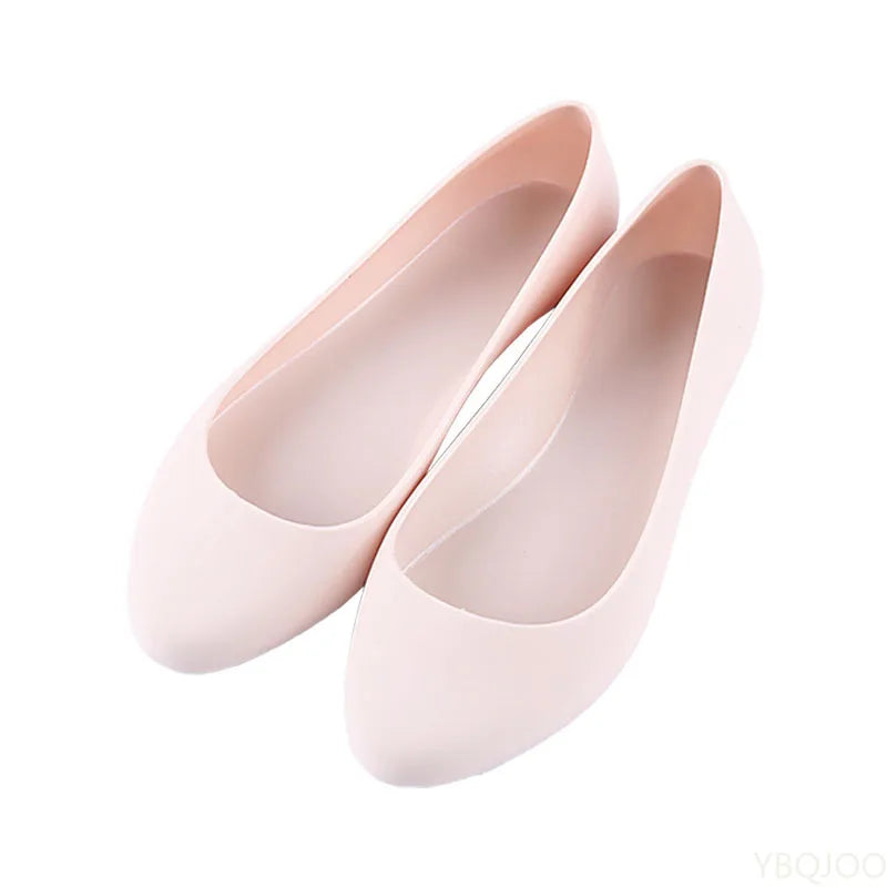 New ladies sandals soft pvc plastic flat non-slip women flat shoes 2022