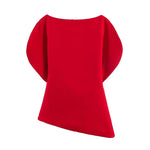 Women's Fashionable Elegant Versatile Puff Sleeve Top Women Boat Neck Puff Sleeve Hem Blouse Solid Color Slim Fit Top ASH4