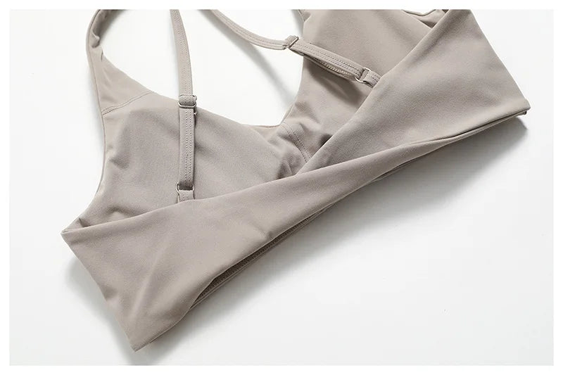 Yoga Set 2PCS Women Tracksuit Nude Feeling Workout Sets Gym Clothes Push Up Fitness Running Sportwear Sport Bra Leggings Suit