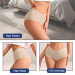 7PCS/Set Women High Waist Seamless Underwear Breathable Comfort Briefs S-2XL