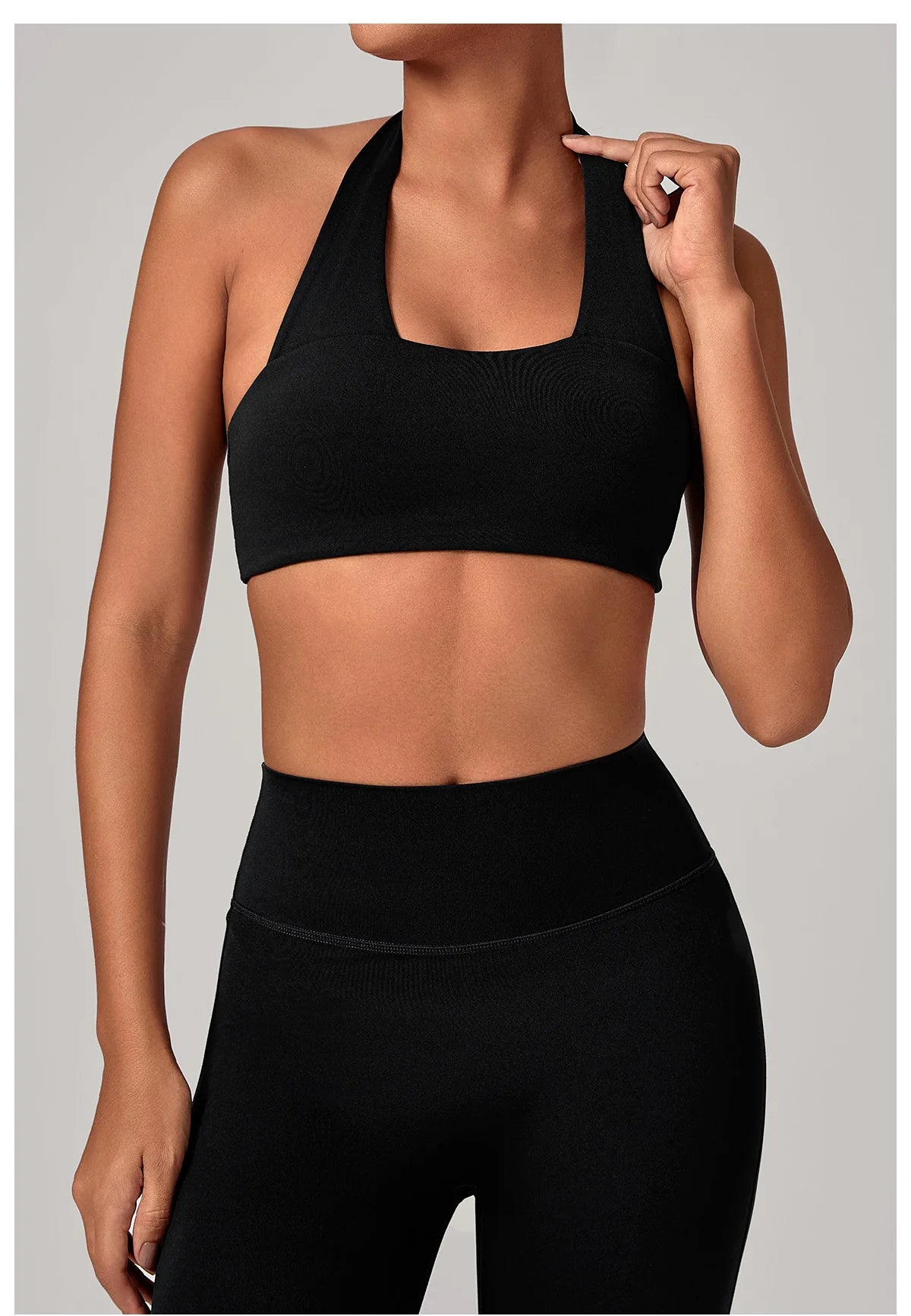 Sexy Fitness Bra Women Sports Sports Bra Halter Top High Support Push-up Open Back Running Gym Wear Yoga Bra Workout Underwear