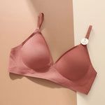 Push Up Bras For Women Non-wire Brassiere Soft Comfy Letter Straps Top Sexy Lingerie U-shaped Back Seamless Underwear Intimates