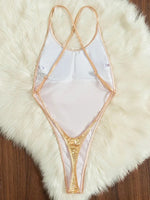 Extreme Mini Micro String Cross Backless Women Monokini Swimwear One Piece Swimsuit Female High Cut Bathing Suit Swim Beachwear