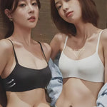 Seamless Bras For Women Small Chest Tube Top 1/2 Cup Non-Wire Bra Women Sexy Lingerie Female Underwear Glossy Intimates