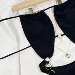 Sexy Black Halter Backless Swimwear Women One Piece Swimsuits Cut Out Monokini Metal Ring Chain Swimming Wear Bathing Suits 2026
