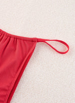 Sexy Micro Bikini 2024 Woman Swimsuit White Ribbed Swimwear Women String Thong Bikinis Set Female Bathing Suit Beachwear Biquini