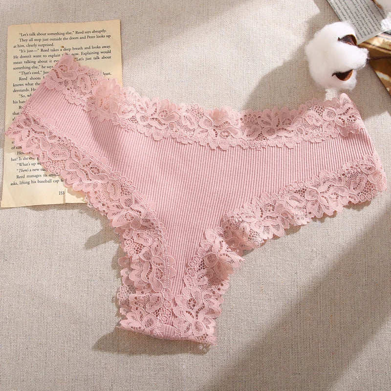 Perspective Lace Panties for Women Sexy Low Rise Brazilian Panties Female Breathable G-String Underwear Soft Intimates Lingerie